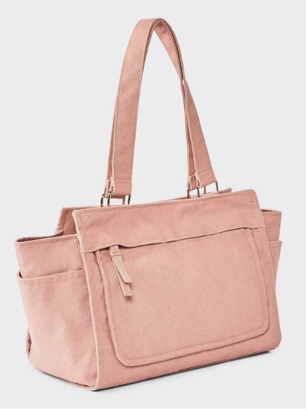 Women’s Pink Canvas Tote Bag - Everyday Shoulder Bag Universal Thread